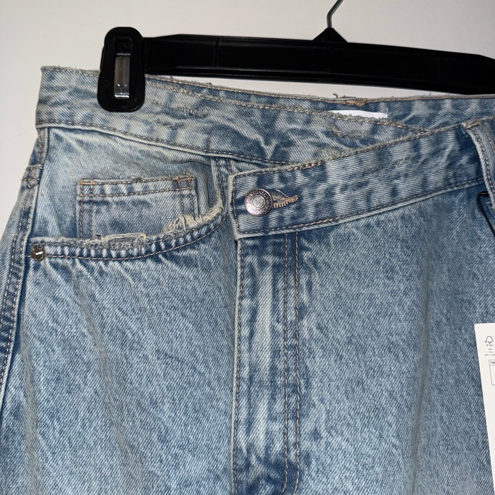 BRAND NEW - ZARA - Long Front Slit Denim Skirt - Size Small - Picture 8 of 11